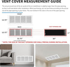 Return Vent Cover 30 x 12(Duct Opening Size),Air Return Vent Cover,Flat Vent Cover,Return Air Grilles,Outer Dimensions:31.75"Wx13.75"H(30"W x 12"H, Duct Opening)