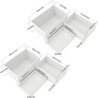 6 Pack White Buffet Food Risers, Step 12” 11”10” Large Size Acrylic Cube Box Display for Dessert Food Drink Collectibles Jewelry Figures, Display Stands for Retail Vendor Events,5 Side, Rectangle
