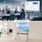 Smart Board Stand for 55-86 Inch Interactive Whiteboard, Easy Move, Lockable Wheels Stable