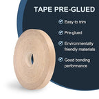 PATIKIL Red Oak Edge Banding, 1-1/2 Inch x 250 ft Wood Veneer Tape Pre-glued Flexible Plywood Edge Banding with Hot Melt Adhesive for Furniture Restoration
