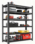 Adjustable 6-Tier Garage Shelving, Heavy Duty Steel Storage Rack, High Load Capacity, Ideal for Garage, Warehouse, or Home Organization (6-Tier 78" H x 40" W x 18" D)