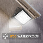 3 Pack 150W LED Flood Light Outdoor,Super Bright Security Light,15500LM IP66 Waterproof Floodlight,5000K Daylight LED Exterior for Basketball Court, Stadium, Playground