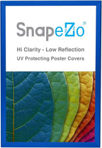 SnapeZo Poster Frame 20x30, Blue, 1.25 Inch Aluminum Profile, Front-Loading Snap Frame, Wall Mounting, Professional Series