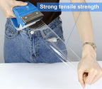 3 Inch Wide Clear Packing Tape with Dispenser,2.4 Mil x 55 Yards Heavy Duty Packaging Tape Refill for Shipping,Industrial Grade,Urtal Strong Boxing Tape for Moving,Mailing and Storages