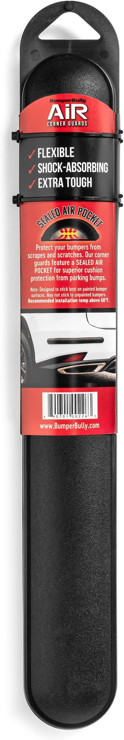 BumperBully Air - Corner Bumper Guards. Protects Your Front and Rear Bumpers from Scraps, dents and Damage - Medium Size (14.5" Length)