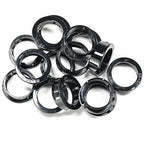 15 pcs Black Snap Bushing 1-3/16" (30 mm) Mounting Diameter, Plastic Cable Hole Grommets for Wiring, Round Nylon Snap in Locking Electrical Wire Cord Hose Tubing Bushings Grommets Protectors