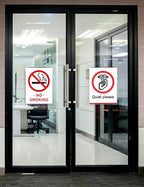 NIUBEE Acrylic Window Sign Holder:Glass Door Sign Holder with 4 Suction Cups 8.5x11 Inch--Window Mount for Displaying Flyers, Notices, Documents and Menus, for Office, Store, Home, Restaurant Use(6 PACK)