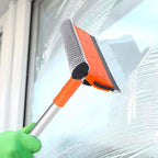 Window Squeegee for Home, Car Windshield Cleaner Tool with Extension Pole 20''-30'', Glass Door and Mirror Washer for Shower Cleaning