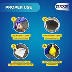 Stardust Spill Products Oil-Only Spill Kit – OSHA Compliant Solution for Vehicles, Industrial, & Restaurant Use, Emergency Response Oil Cleanup, 12-Pack