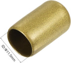 uxcell 20pcs Rubber End Caps 11.5mm ID Vinyl Round Tube Bolt Cap Cover Thread Protectors Gold
