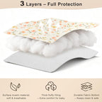 Muslin Shopping Cart Cover for Baby Soft & Breathable High Chair Covers for Restaurant Seat Grocery Cart Cover with Storage Pocket Machine Washable for Infant Toddler Boy and Girl, Beige
