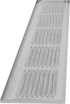 Repa Market Air Vent Cover 20x4 Inch (Outer Dimensions) Black Galvanized Steel Louvered Grill Cover with Mesh Screen - Wall or Ceiling Vent/HVAC Register - Indoor, Outdoor Ventilation Soffit Vent