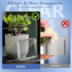 Acrylic Blocks 3 X 3 X 1 Inch 16 Pcs Acrylic Base Stand for Display Clear Block Square Riser Display Stands Pedestal Polished Cube for Jewelry trophy Props Collection Ring