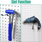 G.CORE 10 Pack Pegboard Hooks, Peg Board Tool Utility Hooks & Hangers Fit 1/4" Pegboards, Heavy Duty Metal Peg Board Shelving Hooks, Wall Organizers and Storage for Craft Room Garage Workbench Office
