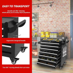 7-Drawer Tool Chest on Wheels, Rolling Metal Toolbox with Wheels & Drawers, Tool Cart Cabinet, Suitable for Garage, Moving/Gift/Daily Use ﻿