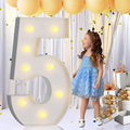 imprsv 3FT Light Up Mosaic Numbers for 15th & 50th Birthdays, Anniversary Party Decor, Pre-Cut Foam Board Kit