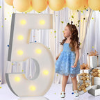 imprsv 3FT Light Up Mosaic Numbers for 15th & 50th Birthdays, Anniversary Party Decor, Pre-Cut Foam Board Kit