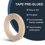 PATIKIL Red Oak Edge Banding, 1/2 Inch x 25 ft Wood Veneer Tape Pre-glued Flexible Plywood Edge Banding with Hot Melt Adhesive for Furniture Restoration