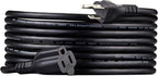 Amazon Basics Extension Cord, 15 Ft, 3 Prong Outlet Extender, Indoor Extension Cord, 13 Amps, 125V, Black