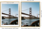 Frametory, 12x16 Metal Picture Frame with Mat for 11x14 Picture & Real Glass, Aluminum Photo Frame Collection (Gold, 2 Pack)