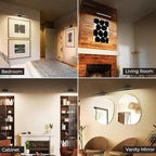 Wireless Picture Lights for Wall, Battery Operated Wall Light for Painting Rechargeable CCT Rotatable 16in Art Gallery Light with Remote Dimmable Timer for Artwork Frame Display Dartboard