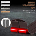 Floor Cord Cover Cavity 0.8"x0.37" Self Adhesive Cord Hider, 3.3FT Low Profile Cable Management, Extension Strip Protector for Wires, Prevent Cable Trips for Offices, Gyms, Exhibitions (Black Wood)