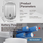 Commercial Gel Liquid Soap & Gel Hand Sanitizer Dispenser Automatic Touchless Wall Mounted for Commercial & Home Bathroom, Large Capacity 40.5 oz/1200 ml (Stainless Steel)