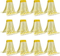 Matthew Cleaning Microfiber Tube Mop(Meduim,Yellow,12Pack) Heavy Duty Mop Head Replacement,Excellent Absorbency,Premium launderability,Reusable,Loop end for Home,Commercial and Industrial Use