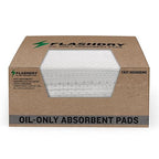 FlashDry Oil Absorbent Pads – High Absorbency of Oil-Based Liquids, Water-Repellent, Tear-Resistant, Premium Mats, Ideal for Garage, Driveway, Automotive, Marine Use, 17.5” x 13.5”, 100-Count Box