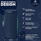 Extra Large Refillable Disinfecting Wet Wipes Dispenser (Navy Blue) | Fits Clorox, Lysol, Bleach, Sanitizing | Durable Reusable Wipes Holder for Kitchen, Bathroom, Office | Gosnold Home & Garden