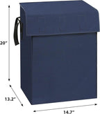 Shopping Cart Liner (Without Trolley), 14.7" X 13.2" X 20" Square Bottom, Fits Grocery Carts, Cover Adjustable Straps, Waterproof Oxford Cloth (Blue)