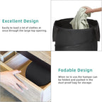BATTOO 106L Collapsible Laundry Baskets - Foldable Pop Up Hampers for Laundry - Upgrade Oxford Laundry Hamper with Reinforced Handles for Bedroom, Bathroom, Kids Room, Dorm, Travel, Storage Organizer