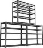 Storage Shelves, Garage Shelving Heavy Duty 2800 LBS Capacity, 48"L x 18"W x 72"H Adjustable Metal Shelving Organizer Wire Rack, 5 Tier Utility Shelf Unit for Pantry Closet Warehouse Organization