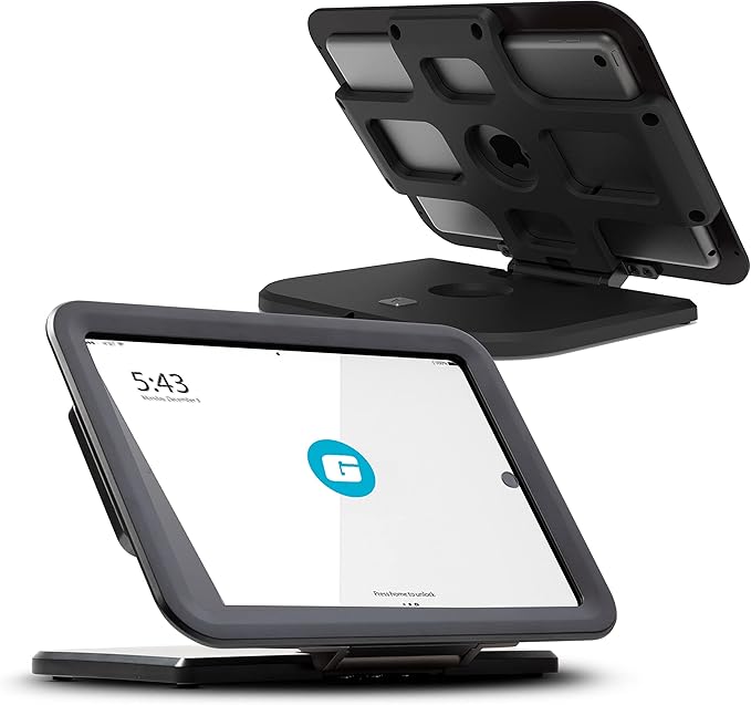 Gumdrop POS Anti-Theft Security Retail Kiosk Stand for iPad with Flip Versatility for Desk or Wall Mount - Office Business & Commercial