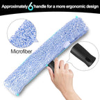 2Pack 14-Inch Multifunctional Rust Proof Window Cleaning Kit. Squeegee for Shower Glass Doors, Bathroom Doors, Mirrors and Windows