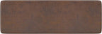 SIMPLIHOME Carlson Ottoman Bench - 45 inch Wide Upholstered Vegan Leather Rectangle Ottoman in Distressed Chestnut Brown, Mid Century Modern Bench for Bedroom or Living Room with Padded Seat