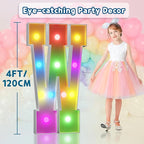 imprsv 4FT Colorful Marquee Letters W, 18 Colors Large Light up Letters Alphabet Sign with Remote, Large Marry Me Sign, Birthday Party Decorations Anniversary Wedding Decoration