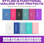 Purple Large Poly Bubble Mailers 9.5x14.5 inch #4 | Self Seal Padded Envelopes Cushioned Bubble Mailer | Usable Size 9.5x13.5 | WaterProof | Lightweight mailing Shipping Bags | 100 Pack Bulk