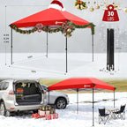 Sekey 10x10 Pop Up Canopy with One Push Setup-Easy Up Canopy with 99% UV Blocking - Instant Outdoor Sun Shade for Events, Parties, Camping- Commercial Gazebo with Weight Bags,Wind Proof&Waterproof