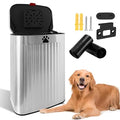 2.1Gal Dog Waste Trash Can, Wall-Mounted, Stainless Steel, 8L, Silver, Rectangular, Heavy Duty, Open-Top, 8.7 x 6.1 x 12.5 inches, 40 Bags Included