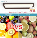 LED Under Cabinet Lighting Hardwired or Plug in, 12 Inch 6W, Dimmable 5 Color 2700K/3000K/3500K/4000K/5000K, Linkable Eyes Care Design Counter Lights for Kitchen, Sink, ETL Listed, Bronze