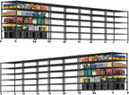 PrimeZone 6 Tier 80.7" H x 55.5" W x 24" D Wire Shelving with Wheels 3600lbs NSF Certified Storage Shelves Heavy Duty Metal Shelf Adjustable Rolling Rack Commercial Garage Restaurant Warehouse 8Pack