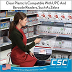 Clip Strip Corp. Price/Data Channel Label Holder Chips, Clear Plastic Tags, 3.5" L x 1.25" H, 7.5 Mil Thick, Gondola Shelf Edge, Reusable, Made for Point of Purchase Shelf Molding (1000)