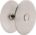 Door Knob Cover, 2-5/8" Diameter Solid Steel Deadbolt Cover Plate, Hole Filler Plate for Door Handle (1, Satin Nickel)