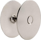 Door Knob Cover, 2-5/8" Diameter Solid Steel Deadbolt Cover Plate, Hole Filler Plate for Door Handle (1, Satin Nickel)