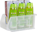Akro-Mils 30230 AkroBins Plastic Storage Bins, Space-Saving Stackable Bins for Garage, Pantry, Craft Organization, 11-" x 5-" x 5-", Clear, 12-Pack
