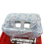 Pozico Baby Shopping Cart Cover & High Chair Cover – Machine Washable, Grocery Cart Cover for Babies with Portable Cloth Bag Included, Owl Design