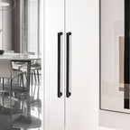 Cabinet Pulls Matte Black Cabinet Handles Square Drawer Pulls, 30 Pack 18 Inch Stainless Steel Kitchen Door Cupboard Cabinet Handles, Drawer Hardware Handles, 458mm Hole Centers