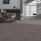 16-Pack 20"x20" Carpet Tiles, Non-Adhesive Soft Padded Floor Squares with Seamless Look for Home, Office, Indoor & Outdoor Use (43 Sq Ft) (K7)
