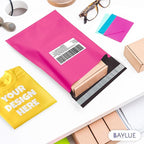 Hot pink Large Poly Mailers 19x24 Inch | Strong Adhesive Self-Seal Mailer Bags | Tear, Tamper, Water Resistant Shipping Envelopes Thick Strong polymailer Bags XL Clothing Shipping Bags | 100 Pcs Bulk